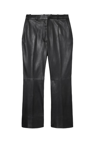 Calças em couro - Preto