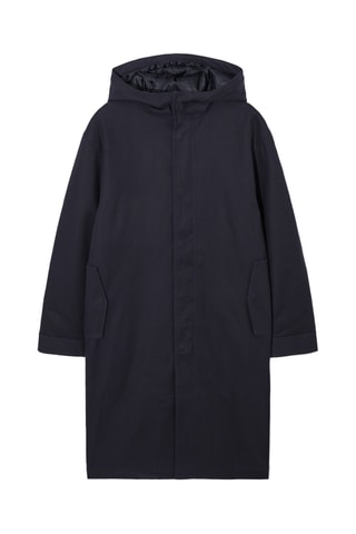 Parca com capuz - Azul