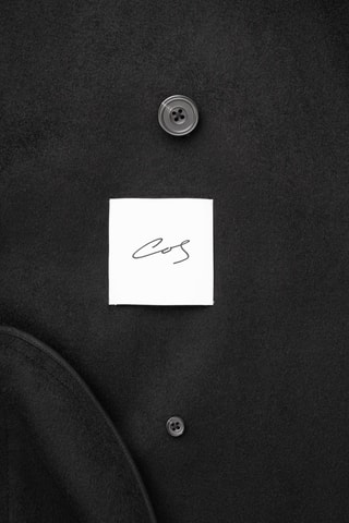 Sobretudo de lã - Preto