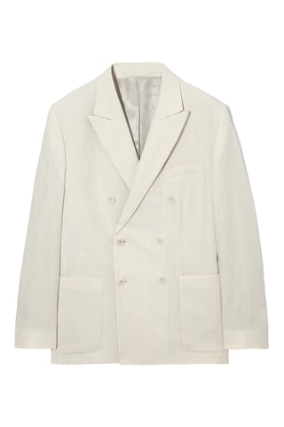 Casaco em linho - Bege