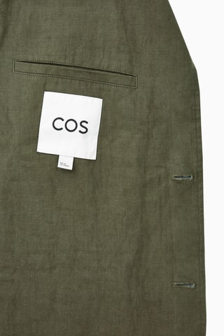 Casaco em linho - Caqui