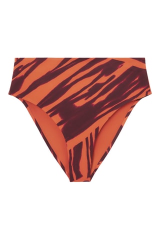 Parte de baixo de biquíni de cintura subida- Laranja