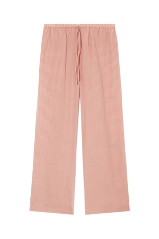 Calças de pijama em seda de amoreira - Laranja