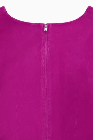 Crop top em nobuck - Violeta