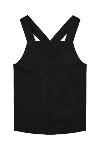 Top em linho - Preto