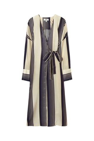 Vestido traçado - Azul-marinho