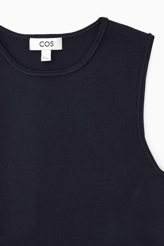 Vestido direito - Azul-marinho