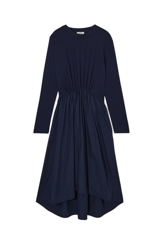 Vestido comprido - Azul-marinho