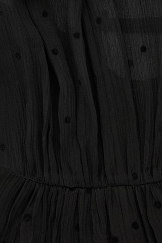 Vestido comprido em seda - Preto