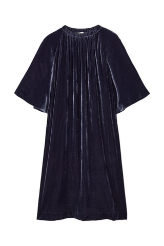 Vestido midi - Azul-marinho