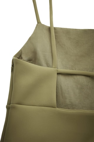 Vestido trapézio - Caqui  - COS