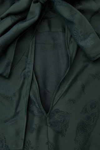 Blusa em seda - Verde-escuro