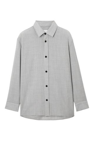 Camisa em lã - Preto e branco