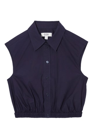 Camisa curta - Azul-marinho