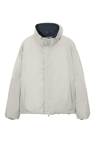 Blusão reversível - Cinzento e