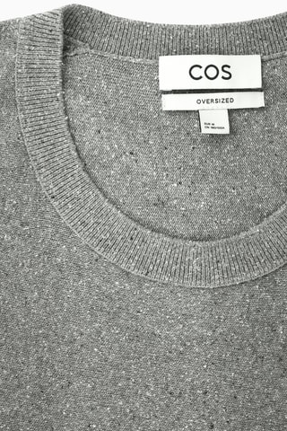 T-shirt em seda - Cinzento