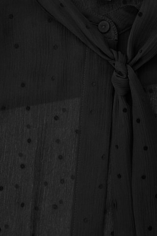 Blusa in seta di gelso - Nero