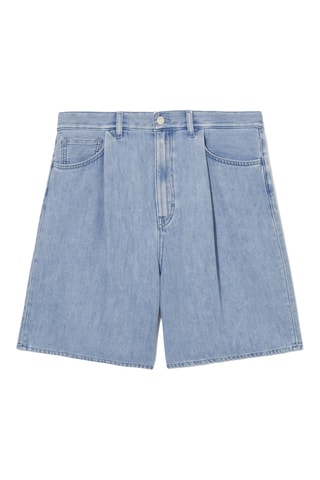 Calções de ganga - Azul-claro