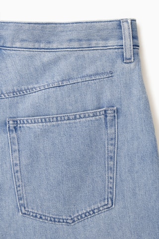 Calções de ganga - Azul-claro