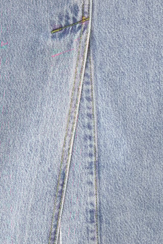 Saia direita de ganga - Azul-claro