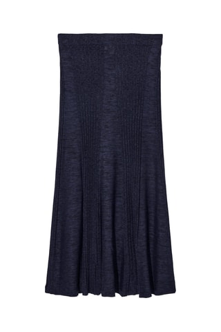 Saia comprida - Azul-marinho