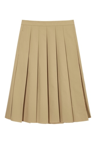 Saia plissada - Bege