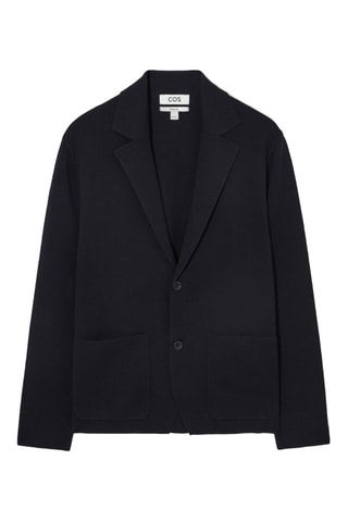 Blazer em lã - Azul-marinho