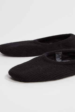 Chinelos de quarto em caxemira - Preto