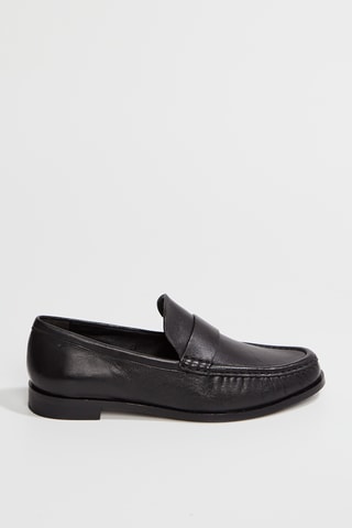 Mocassins em couro - Preto