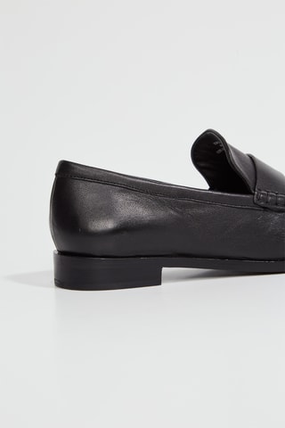 Mocassins em couro - Preto