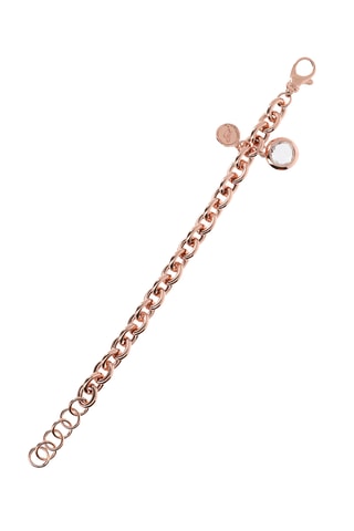 Pulseira - Banhado a ouro rosa e quartzo