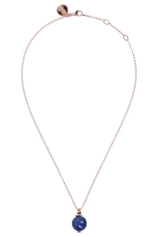 Collier - Plaqué or rose et dumortiérite