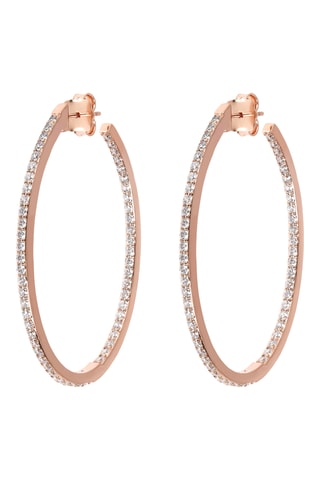 Créoles - Plaqué or rose