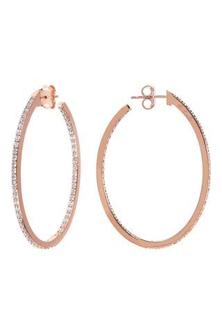 Créoles - Plaqué or rose