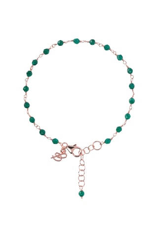 Pulseira Banhado a ouro rosa e ágatas