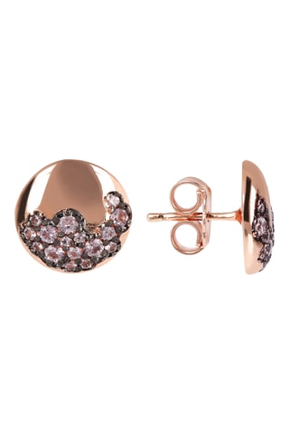 Puces - Plaqué or rose et morganites