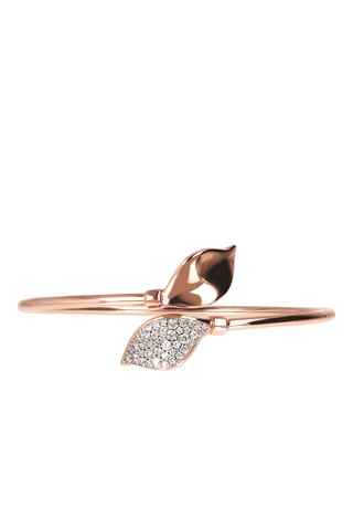 Pulseira rígida - Banhado a ouro rosa