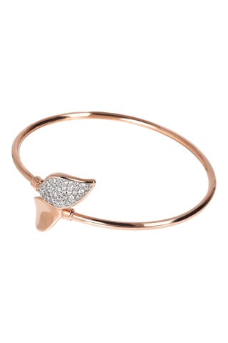 Pulseira rígida - Banhado a ouro rosa