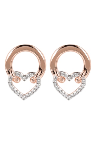 Brincos - Banhado a ouro rosa