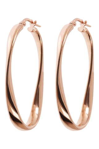 Créoles - Plaqué or rose