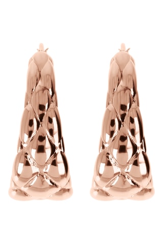 Créoles - Plaqué or rose