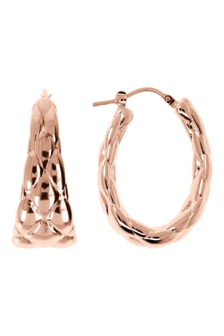 Créoles - Plaqué or rose