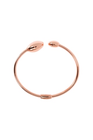 Pulseira rígida aberta - Banhado a ouro rosa