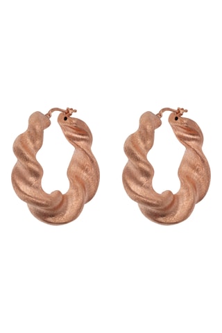 Créoles - Argent plaqué or rose