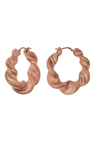 Créoles - Argent plaqué or rose