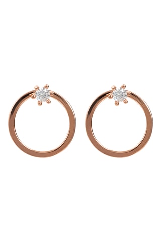 Créoles - Argent plaqué or rose