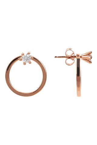 Créoles - Argent plaqué or rose