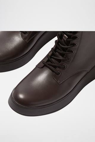 Boots en cuir - Marron