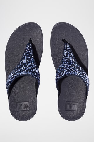 Tongs compensées Lulu - Bleu