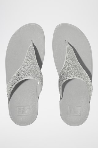 Tongs compensées Lulu - Argenté